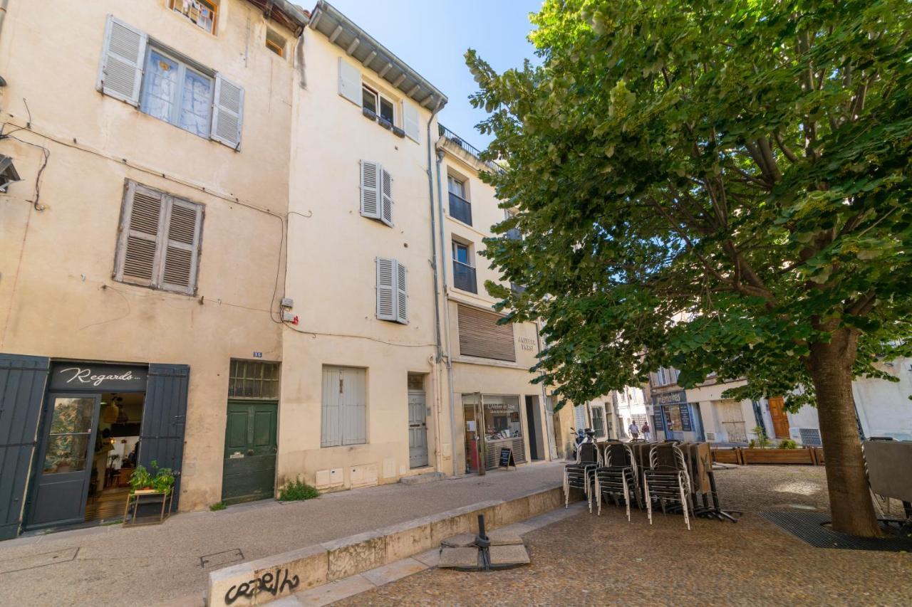 Hypercentre 10 Min De La Gare D'Avignon - Appartement Charmant Et Lumineux Luaran gambar